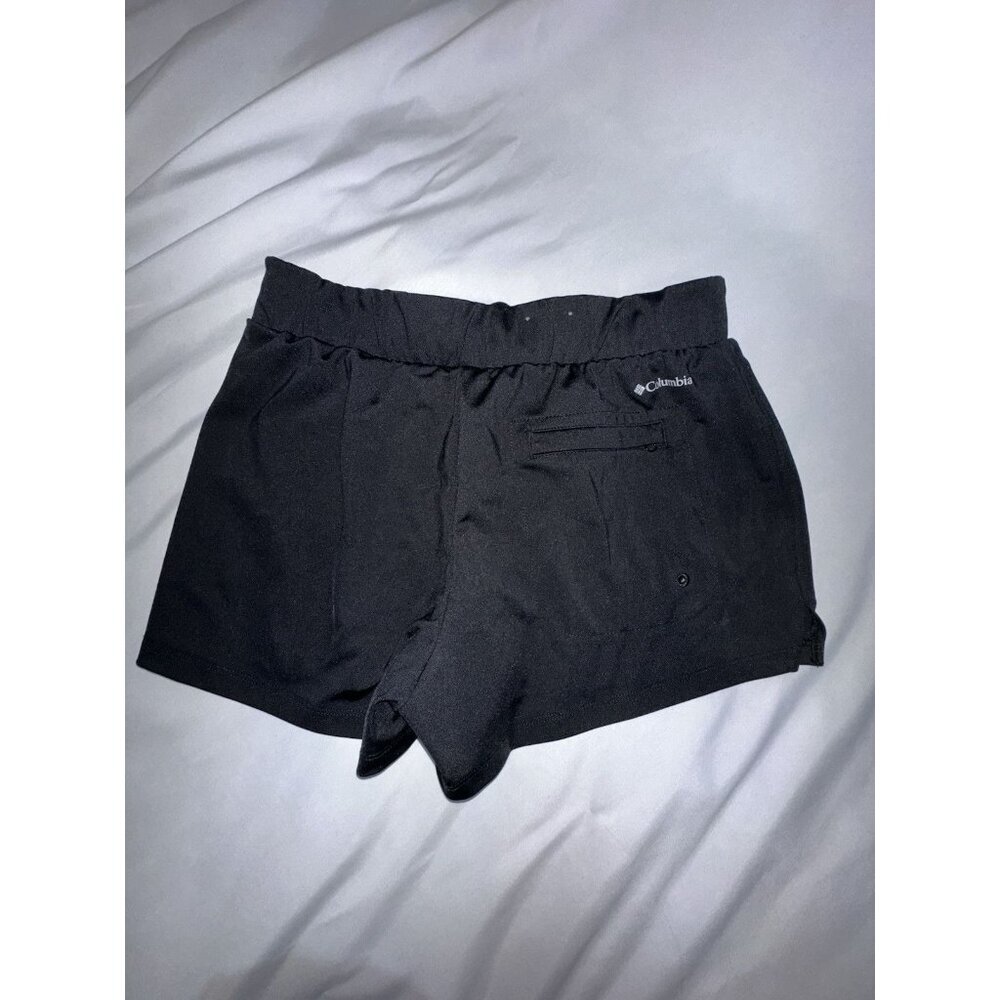Columbia Running Shorts Black Women's Small Back Zippered Pocket 2in Inseam - Picture 2 of 8
